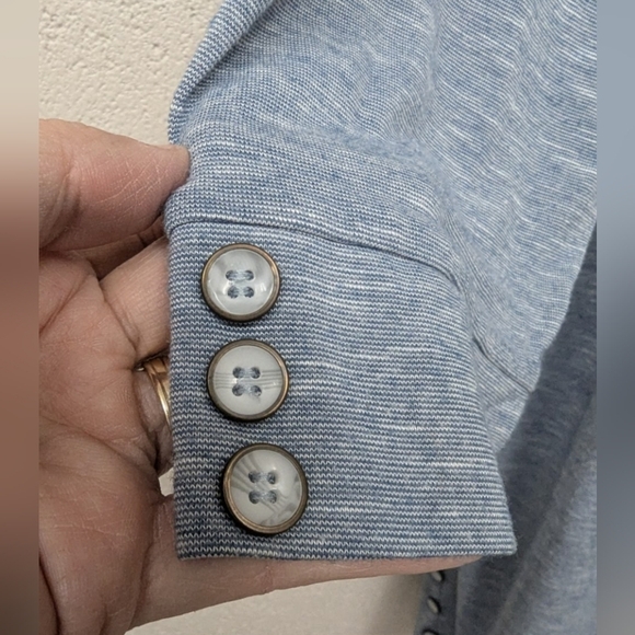 Simply Noelle XXL (16-18) heather blue tunic blouse in excellent condition - Picture 7 of 14